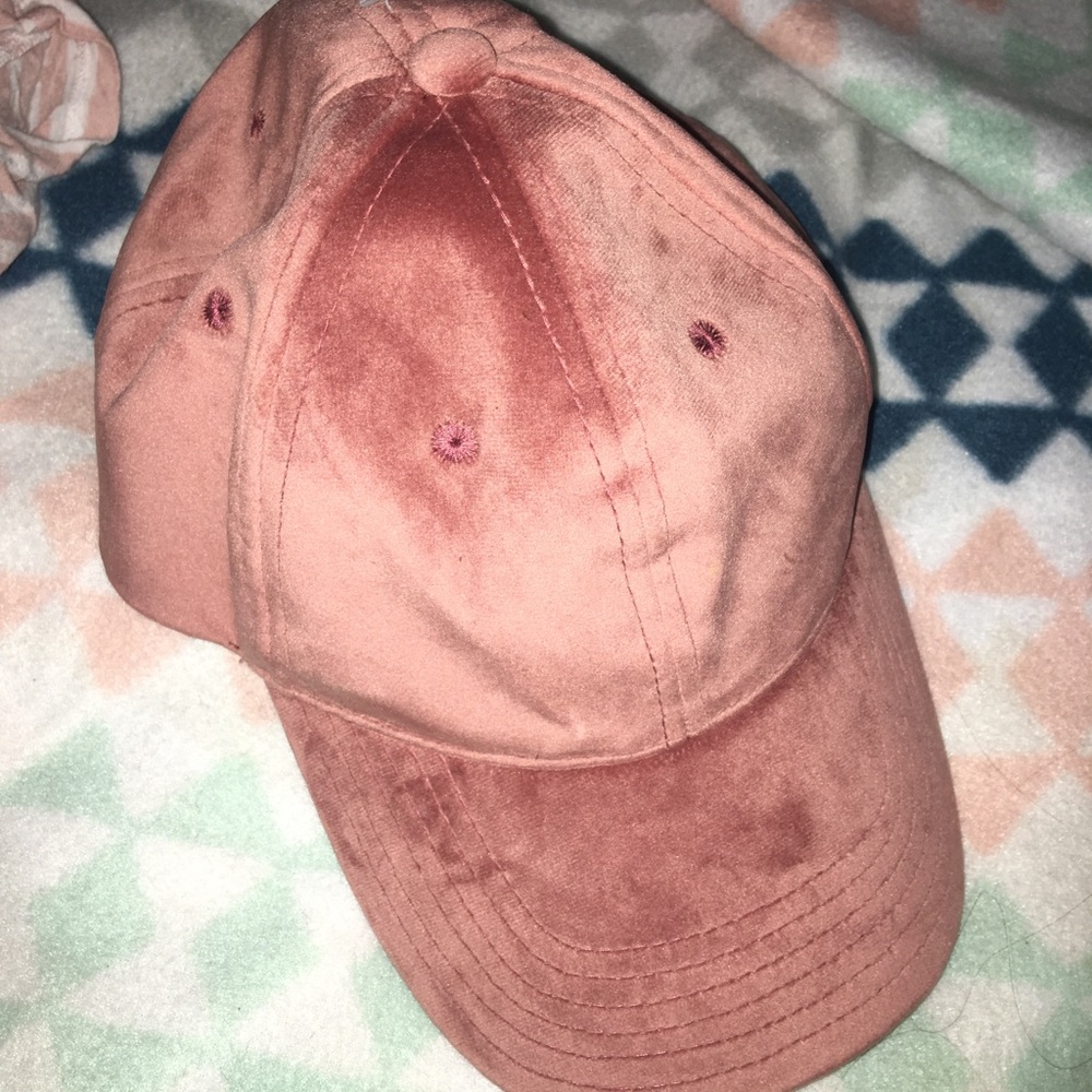 Pink suede hat